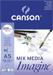 BLOC DE FEUILLE A5 200G 50F BLANC