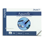 BLOC PAPIER AQUARELLE A6 300G 12F