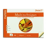 BLOC PAPIER MULTI TECHNIQUE A6 220G 15F