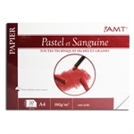 BLOC PAPIER PASTEL SANGUINE A4 180G 20F