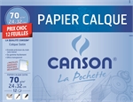 PAPIER CALQUE CANSON 24X32CM 70G 12F