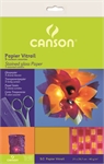 PAPIER FEUILLE VITRAIL X5