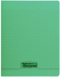 CAHIER 17X22 48P SEYES 90G PPL VERT