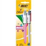 BL STYLO BILLE 4COUL SHINE X2****