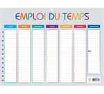 EMPLOI DU TEMPS MULTICOLORE