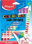 FEUTRE COLORPEPS DUO X10