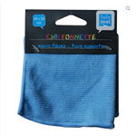 CHIFFONNETTE MICROFIBRE 20X20CM BLEU