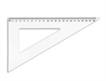 EQUERRE 60° 21CM CRISTAL