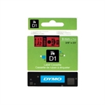 DYMO RUBAN  LABEL MG D1 9MM NOIR/ROUGE