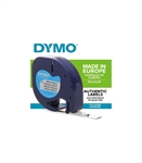 RUBAN DYMO LETRATAG NOIR/BLC 12MM PLAST