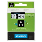 DYMO RUBAN  LABEL MG D1 24MM NOIR/BLANC