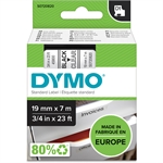 DYMO RUBAN  LABEL MG D1 19MM NOIR/TRANSP