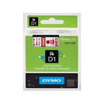 DYMO RUBAN  LABEL MG D1 19MM ROUGE/BLANC