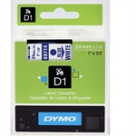DYMO RUBAN  LABEL MG D1 24MM BLEU/BLANC