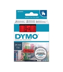 DYMO RUBAN  LABEL MG D1 24MM NOIR/ROUGE