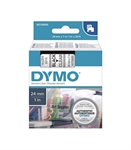 DYMO RUBAN  LABEL MG D1 24MM NOIR/TRANSP