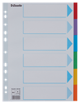 INTERCALAIRE A4 6 ONGLETS CART COULEUR