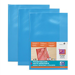 POCHETTE COIN A4 LISSE 150µ BLEU X10