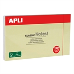 NOTE ADHESIVE APLI 75X125MM 100F JAUNE