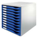 MODULE 10 TIROIRS LEITZ BLEU