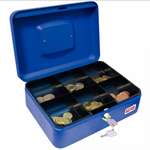 CAISSE A MONNAIE 25X18X9CM 6C BLEU