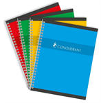 CAHIER 17X22 100P SEYES  SPIRAL CONQ 70G