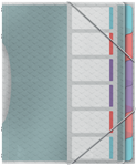 TRIEUR A4 6 ONGLETS PP COLOUR BREEZE