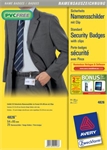 BADGE PLAST RIGITRANSP+CLIP METx25