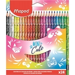 BL CRAYON COULEUR MINI CUTE X24