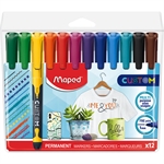BL MARQUEUR PERM OGIVE FIN 1MM X12 ASS