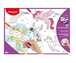 BL SET TABLE PLASTIQ A COLORIER X2