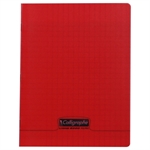 CAHIER 17X22 140P SEYES 90G PPL ROUGE