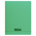 CAHIER 17X22 140P SEYES 90G PPL VERT