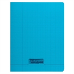 CAHIER 17X22 192P SEYES 90G PPL BLEU