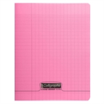 CAHIER 24X32 48P SEYES 90G PPL ROSE