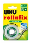 BL ADHES INVISIBL ROLLAFIX +DEV 25MM UHU