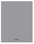 CAHIER 24X32 48P SEYES 90G PPL GRIS