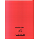 CAHIER 24X32 48P SEYES 90G PPL ROUGE