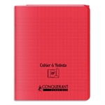 CAHIER 24X32 96P SEYES 90G PPL ROUGE