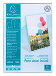 PORTE-VISUEL A4 INCLINE CRISTAL