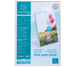 PORTE-VISUEL A5 INCLINE CRISTAL