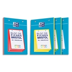 FICHE BRISTOL A5 5X5 BLOC 30F PERF