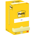 POST IT NOTES 76X76MM 100F JAUNE 3M x12