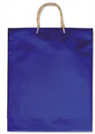 SAC CADEAU BOUTEILLE 12X09X37 BLEU