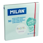 INFO NOTES 76X76MM 90F BLEU PASTEL