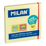 INFO NOTES 76X76MM 100F JAUNE SUPER ADH