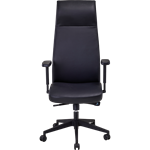 FAUTEUIL PRESIDENT NOIR CUIR MARTIN