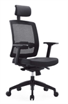 FAUTEUIL DIRECTION NOIR MAILLE SISSY H