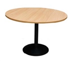 TABLE RONDE PIED CENTR MET D120X73 CHERR