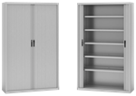 ARMOIRE METAL RIDEAUX HAU 198X120X45 GRI